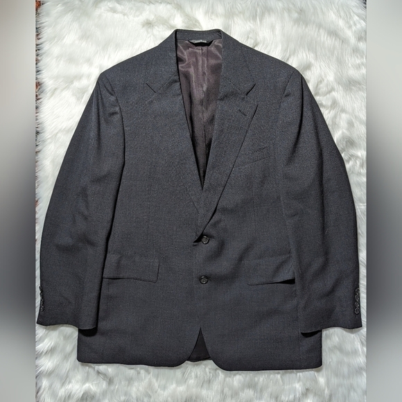Mens Virgin Wool Signals from Donald Brooks Grey Suit Jacket Made inUSA 38R gray - Picture 2 of 14